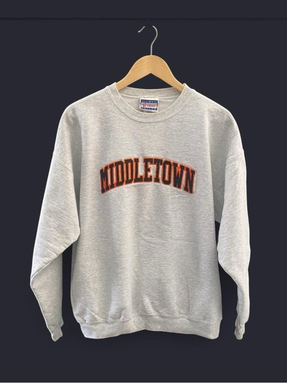 Vtg 90s Y2K Hanes Ultimate Cotton Middletown Sweatshirt